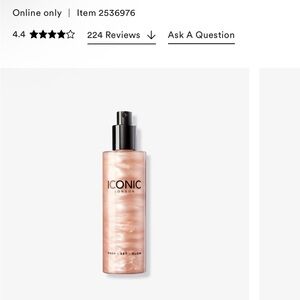 Iconic London Prep-Set-Glow Spray - Rose Gold